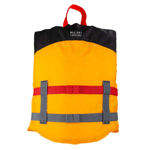 Mustang Youth Livery Foam Vest - Mango/Black OutdoorUp