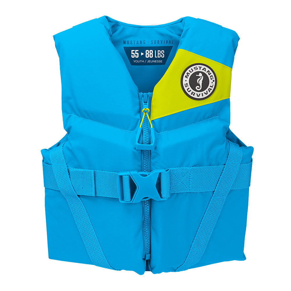 Mustang Youth REV Foam Vest - Blue - Youth OutdoorUp