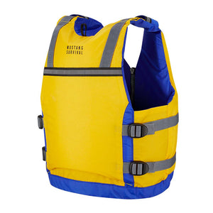 Mustang Youth Reflex Foam Vest - Yellow/Royal Blue OutdoorUp