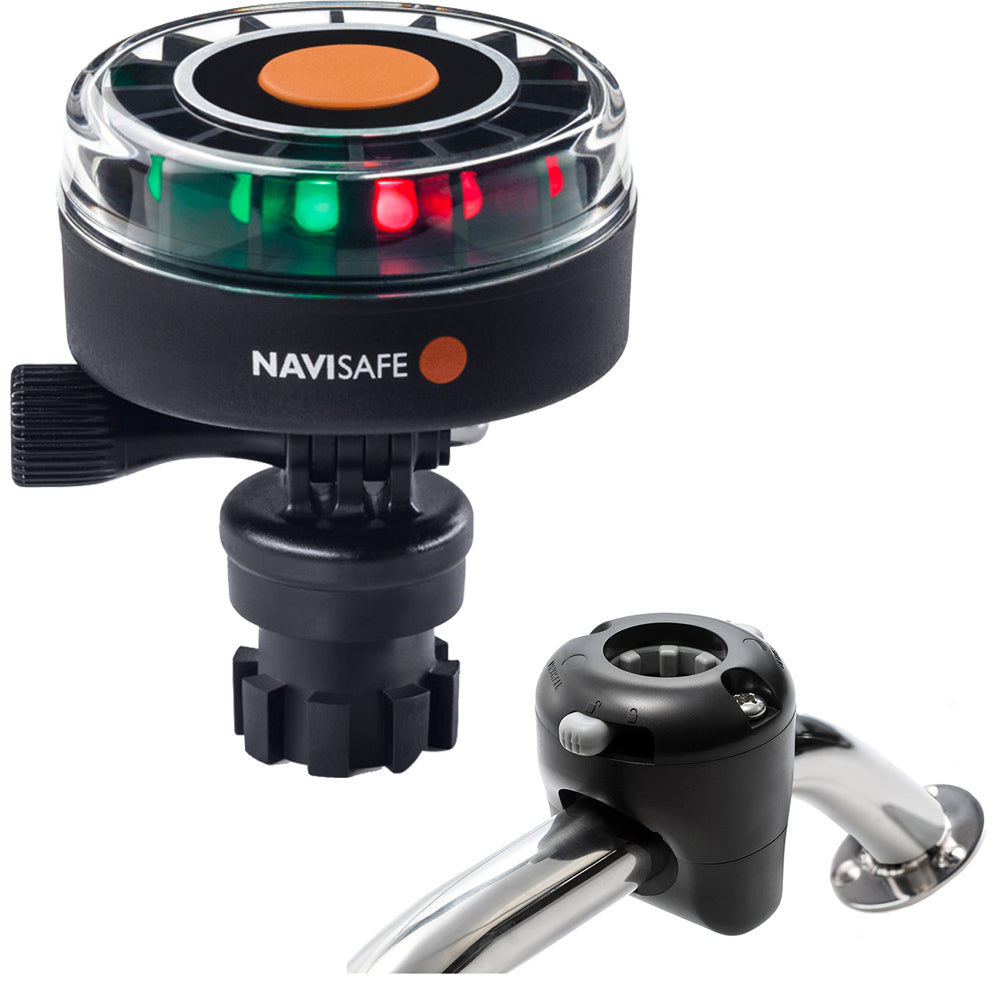 Navisafe Navilight 2NM Tricolor w/Navimount Base  Rail Mount - Black OutdoorUp