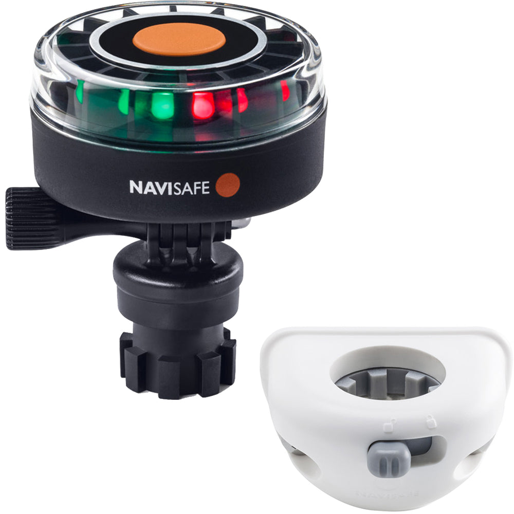 Navisafe Navilight 2NM Tricolor w/Navimount Base  Vertical Mount - White OutdoorUp