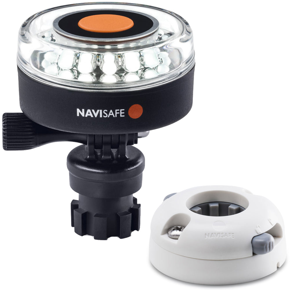 Navisafe Navilight 360 2NM White w/Navimount Base  Horizontal Mount - White OutdoorUp