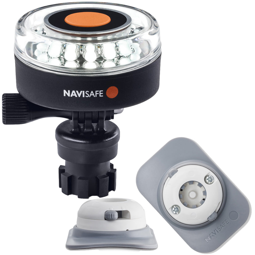 Navisafe Navilight 360 2NM White w/Navimount Base  RIB Mount - White OutdoorUp