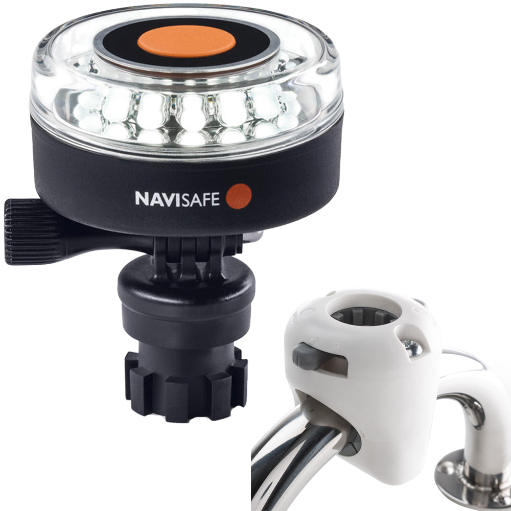 Navisafe Navilight 360 2NM White w/Navimount Base  Rail Mount - White OutdoorUp