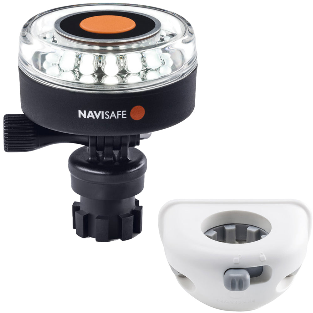 Navisafe Navilight 360 2NM White w/Navimount Base  Vertical Mount - White OutdoorUp