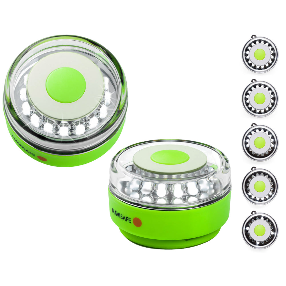 Navisafe Navilight All-White 5 Mode 360 Rescue 2NM w/Green Magnet Base OutdoorUp