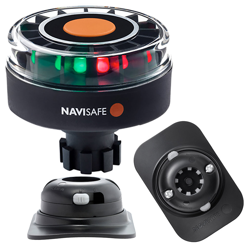 Navisafe Navilight Tricolor 2NM w/Navibolt Base  RIB Mount - Black OutdoorUp