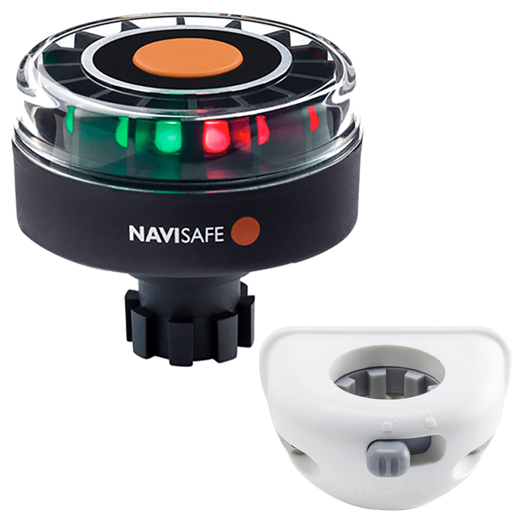 Navisafe Navilight Tricolor 2NM w/Navibolt Base  Vertical Mount - White OutdoorUp