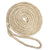 New England Ropes 3/8" Double Braid Dock Line - White/Gold w/Tracer - 25 OutdoorUp