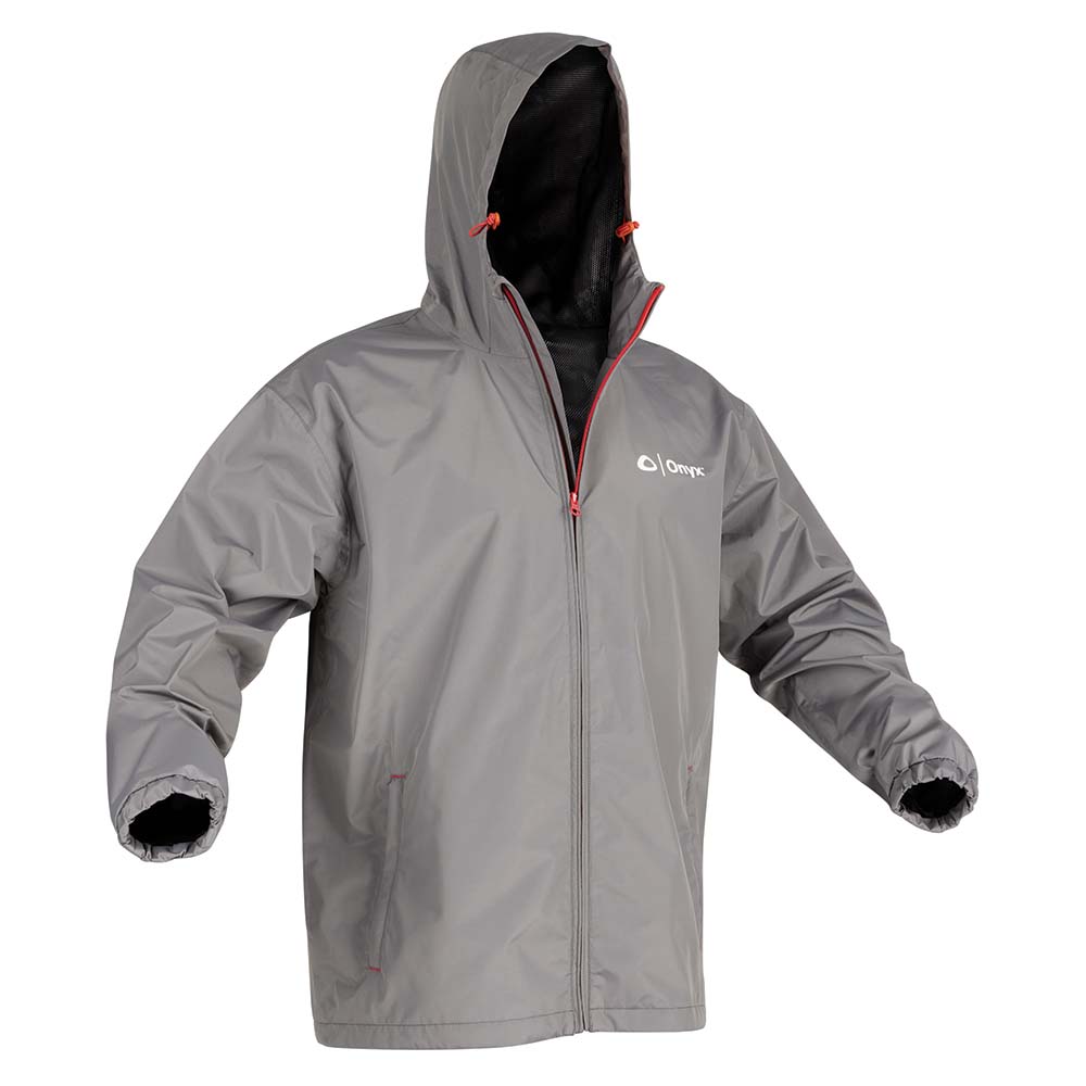 Onyx Essential Rain Jacket - Medium - Grey OutdoorUp