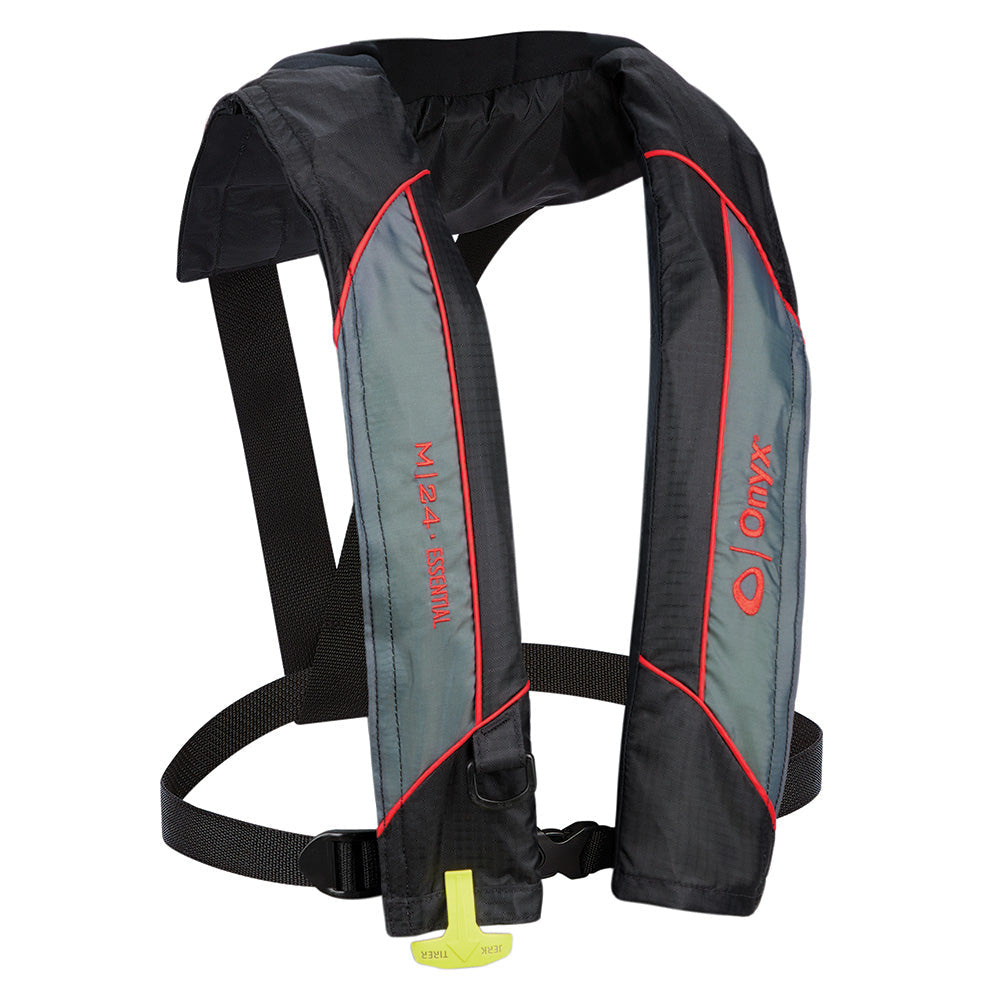 Onyx M-24 Essential Manual Inflatable Life Jacket - Red - Adult Universal OutdoorUp