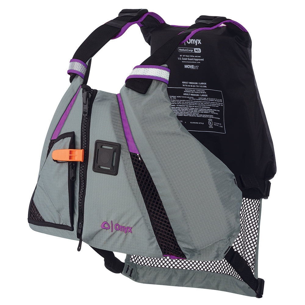 Onyx MoveVent Dynamic Paddle Sports Vest - Purple/Grey - XL/2XL OutdoorUp
