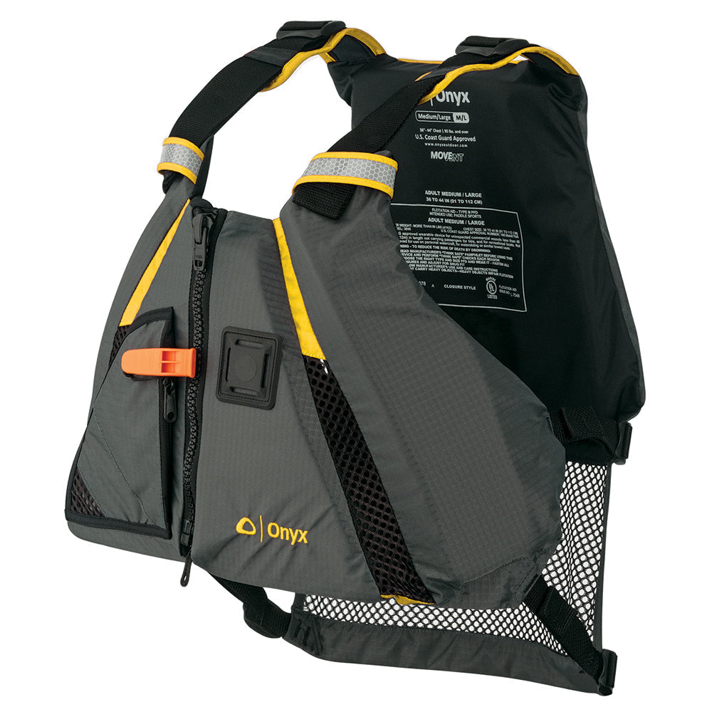 Onyx MoveVent Dynamic Paddle Sports Vest - Yellow/Grey - XL/2XL OutdoorUp