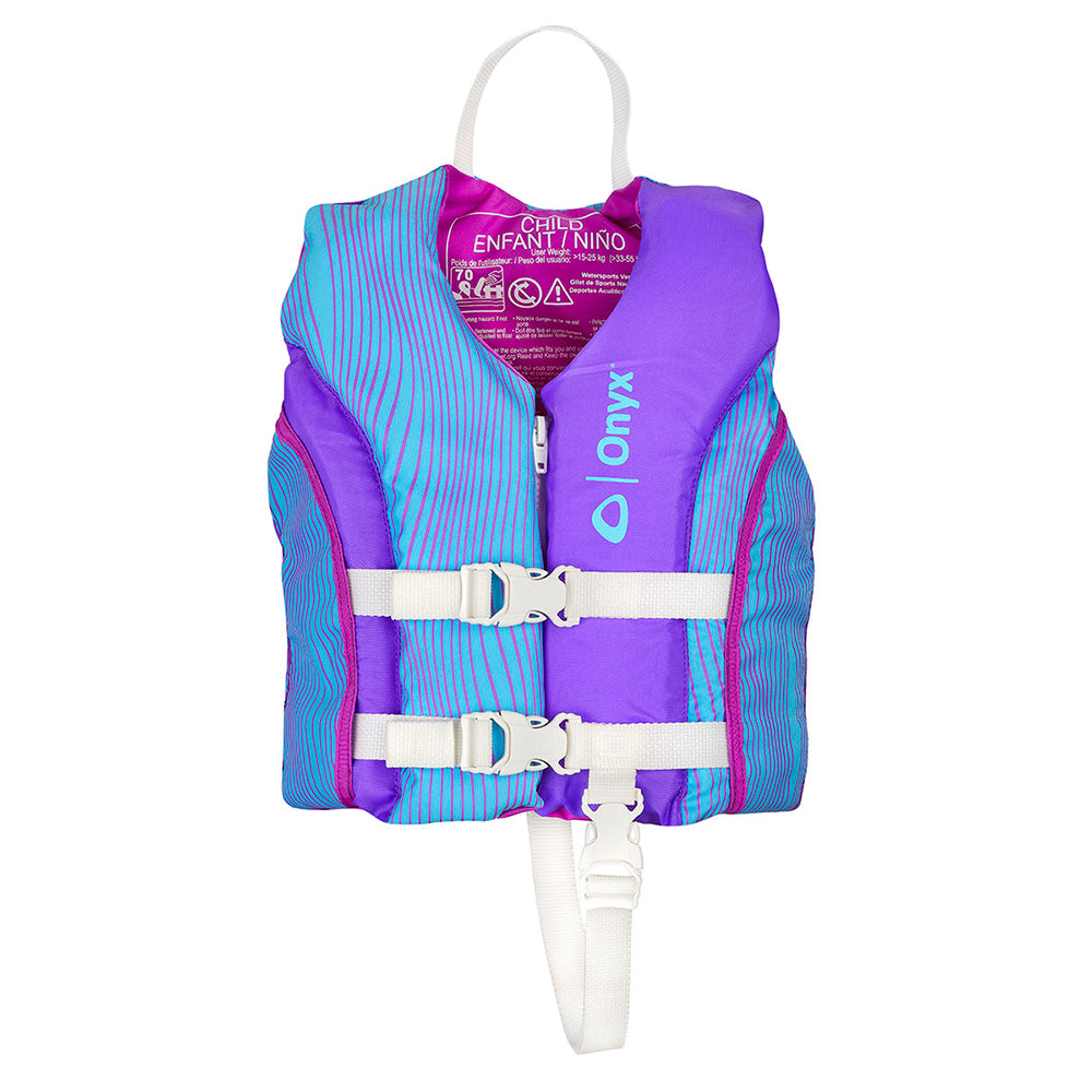 Onyx Shoal All Adventure Child Paddle  Water Sports Life Jacket - Purple OutdoorUp