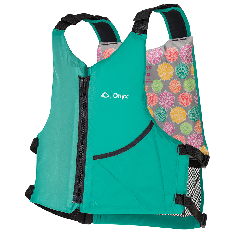 Onyx Universal Paddle Vest - Adult Universal - Aqua/Floral OutdoorUp