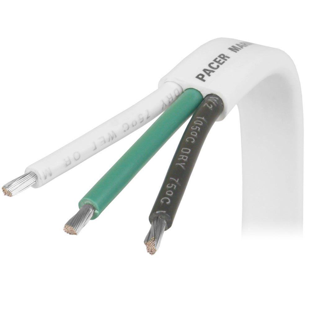 Pacer 16/3 AWG Triplex Cable - Black/Green/White - Sold By The Foot OutdoorUp