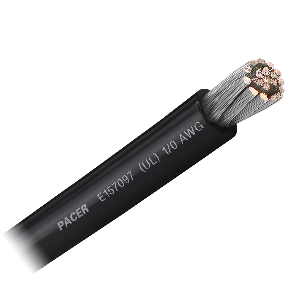 Pacer Black 1/0 AWG Battery Cable - Sold By The Foot OutdoorUp