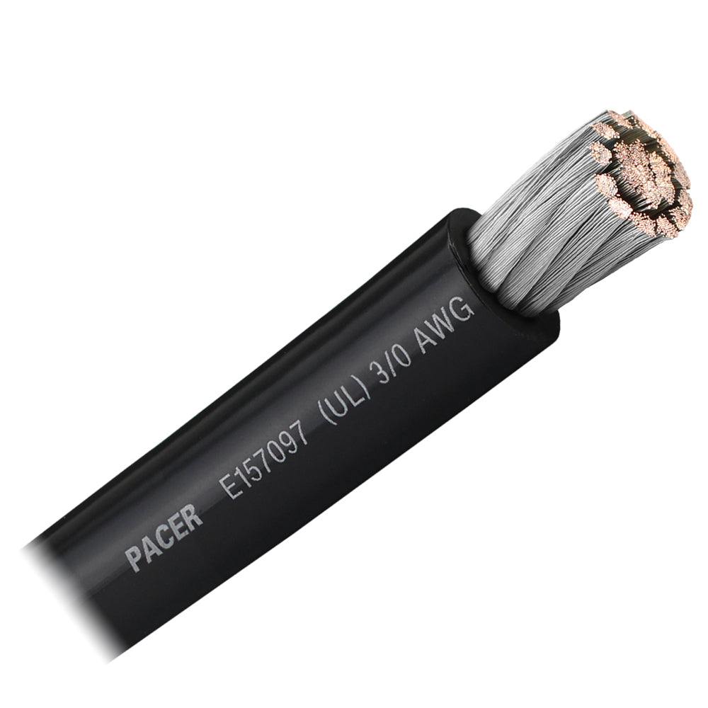 Pacer Black 3/0 AWG Battery Cable - Sold By The Foot OutdoorUp