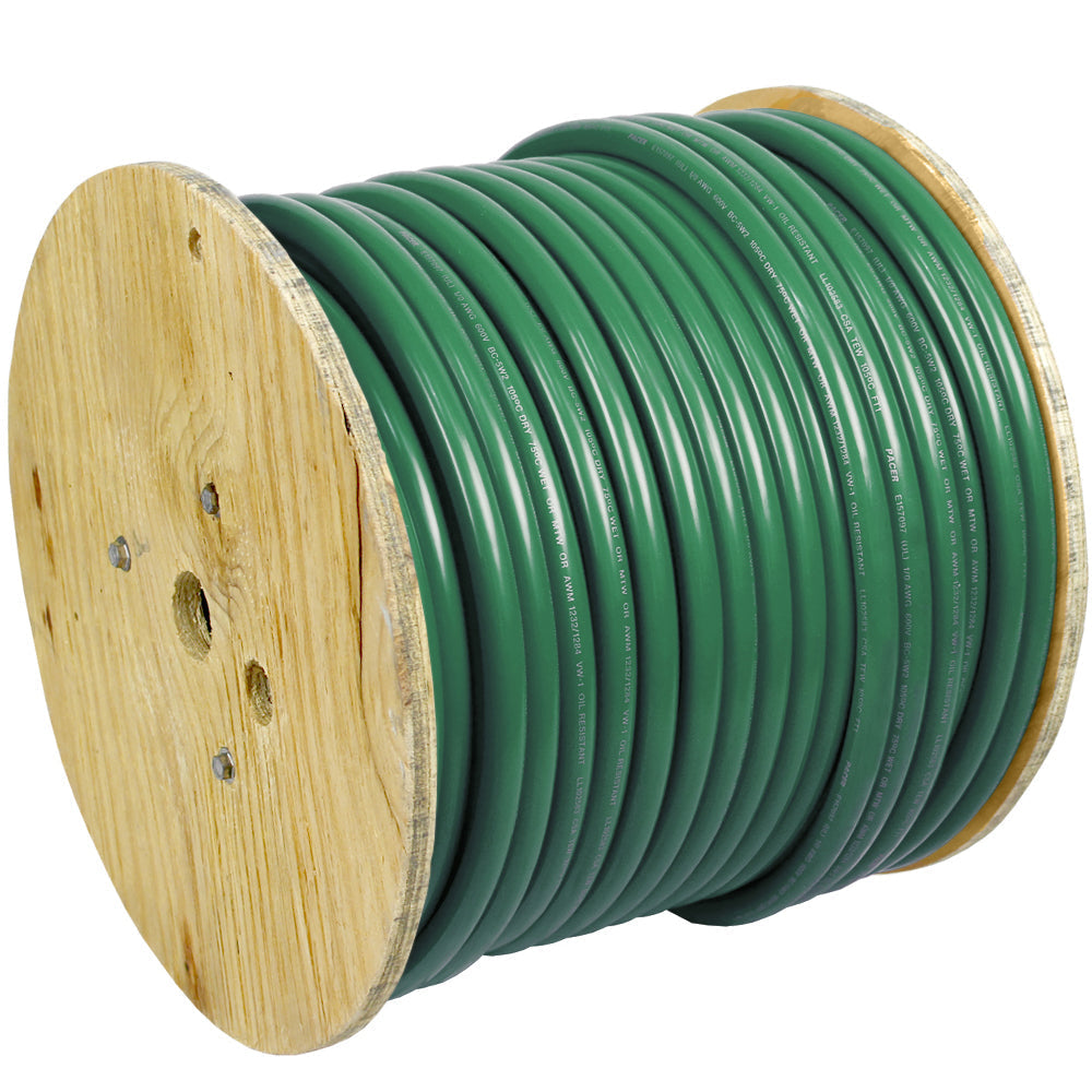 Pacer Green 6 AWG Battery Cable - 250 OutdoorUp