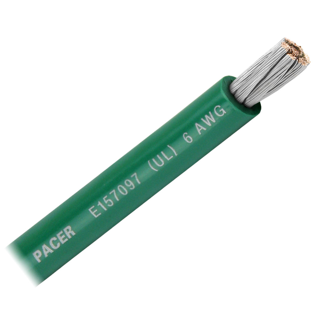 Pacer Green 6 AWG Battery Cable - Sold By The Foot OutdoorUp