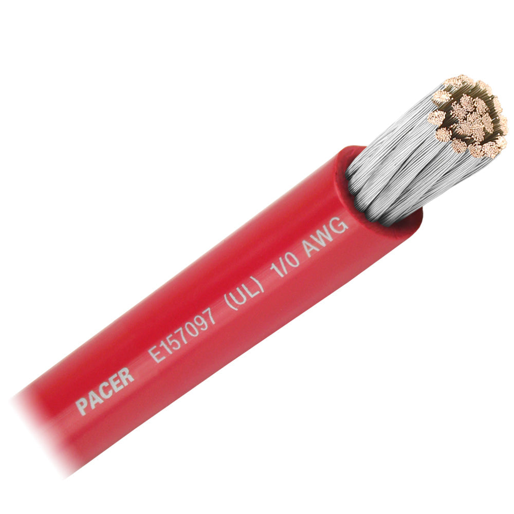 Pacer Red 1/0 AWG Battery Cable - Sold By The Foot OutdoorUp