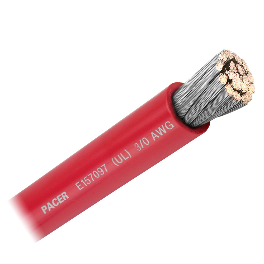 Pacer Red 3/0 AWG Battery Cable - Sold By The Foot OutdoorUp