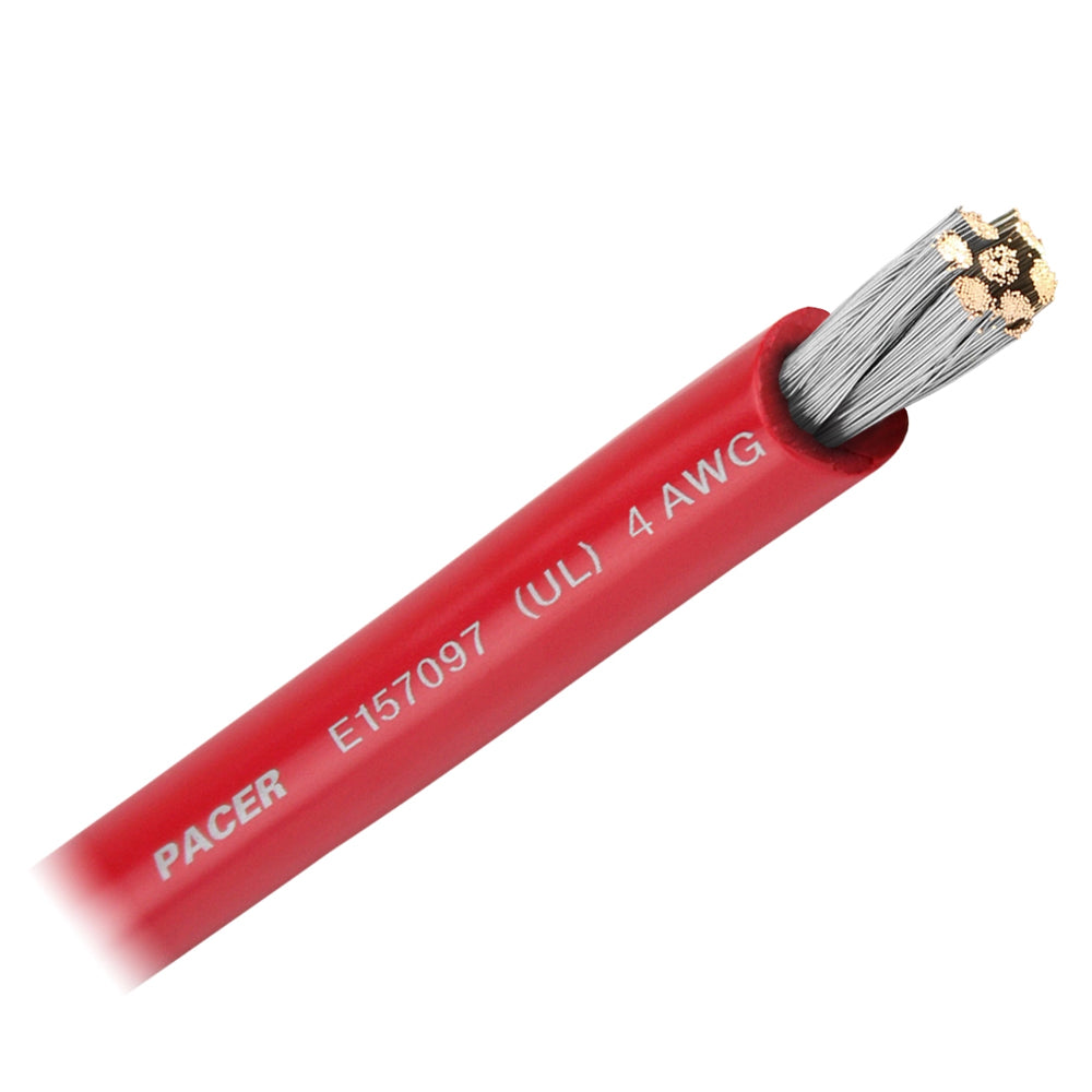 Pacer Red 4 AWG Battery Cable - Sold By The Foot OutdoorUp