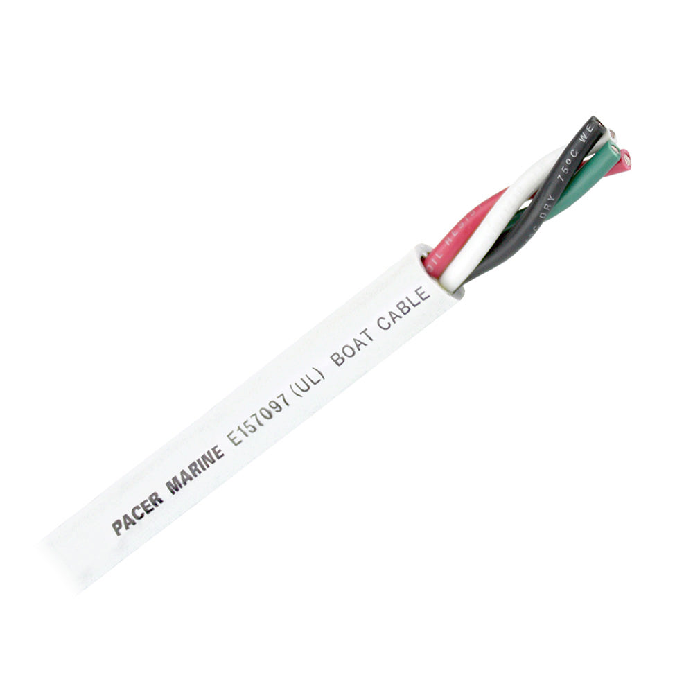 Pacer Round 4 Conductor Cable - 100 - 10/4 AWG - Black, Green, Red  White OutdoorUp