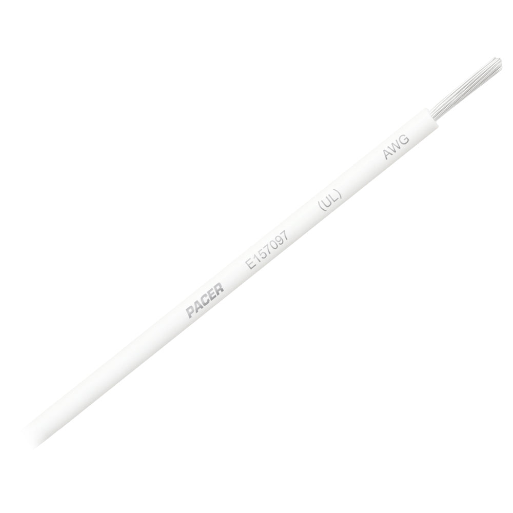 Pacer White 8 AWG Primary Wire - 25 OutdoorUp