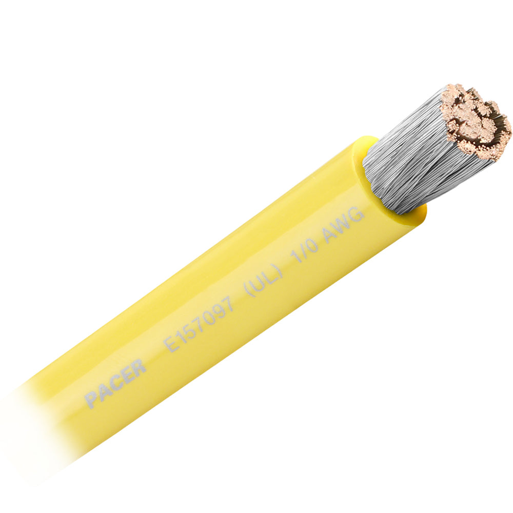 Pacer Yellow 1/0 AWG Battery Cable - Sold By The Foot OutdoorUp