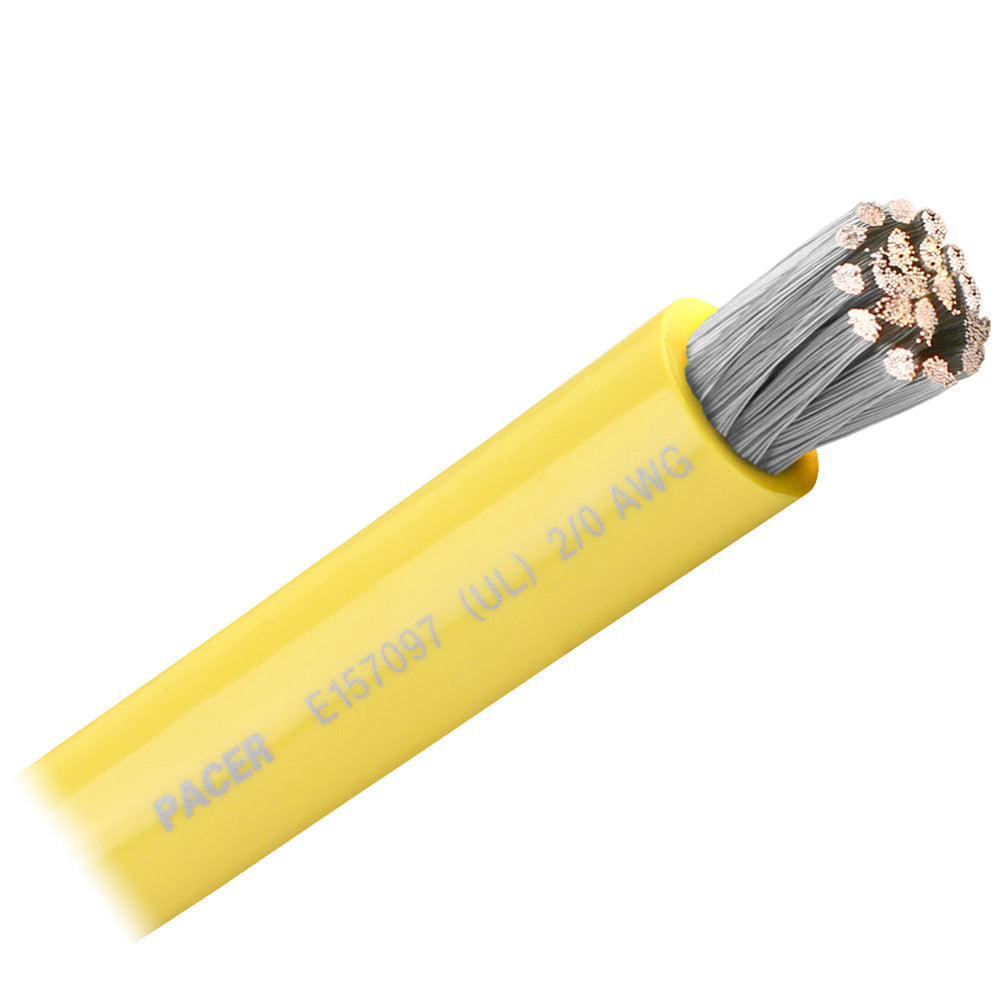 Pacer Yellow 2/0 AWG Battery Cable - Sold By The Foot OutdoorUp