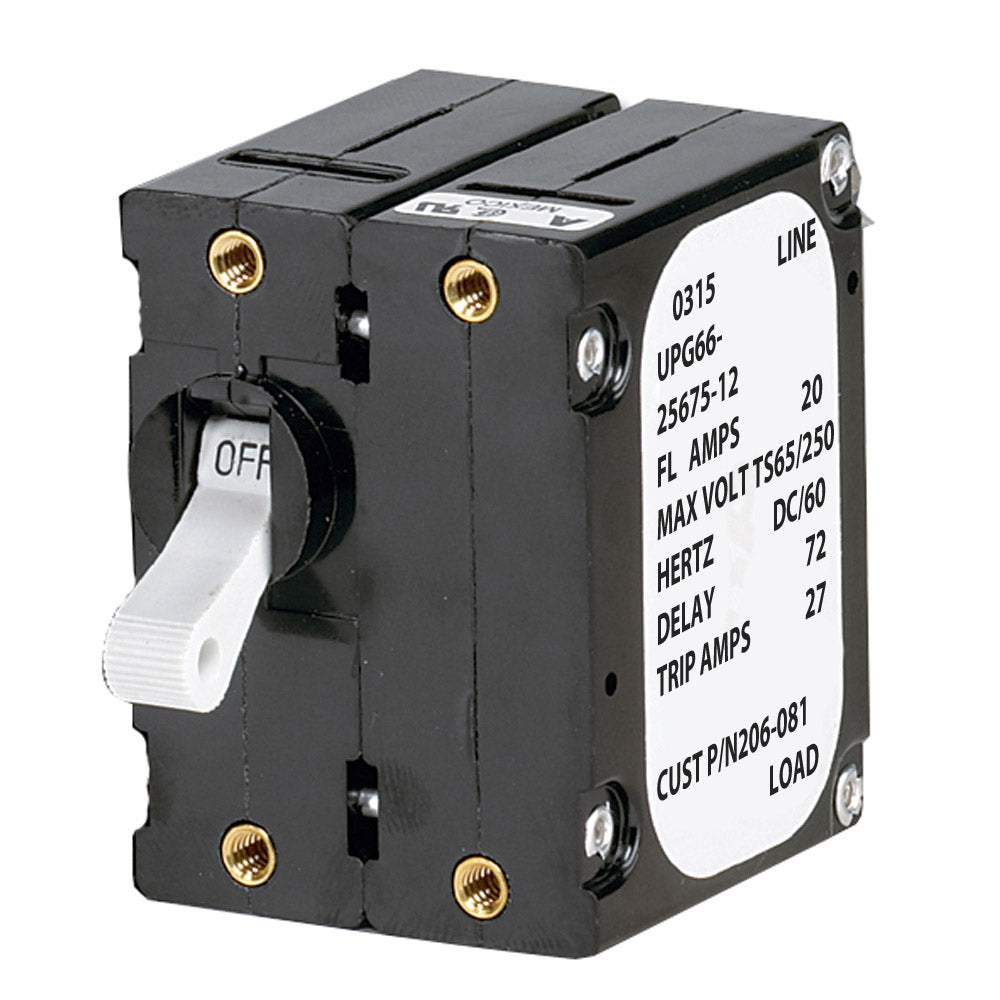 Paneltronics 'A' Frame Magnetic Circuit Breaker - 15 Amps - Double Pole OutdoorUp