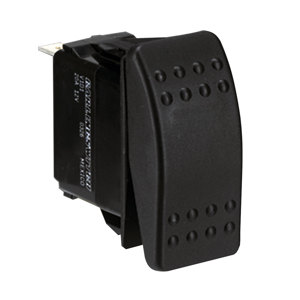 Paneltronics DPDT ON/OFF/ON Waterproof Contura Rocker Switch w/LEDs - Black OutdoorUp