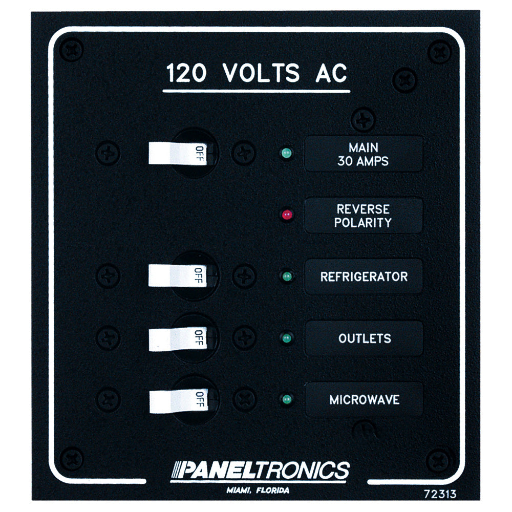 Paneltronics Standard AC 3 Position Breaker Panel & Main w/LEDs OutdoorUp