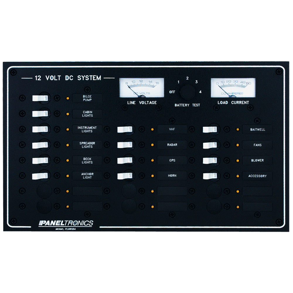 Paneltronics Standard DC 20 Position Breaker Panel & Meter OutdoorUp