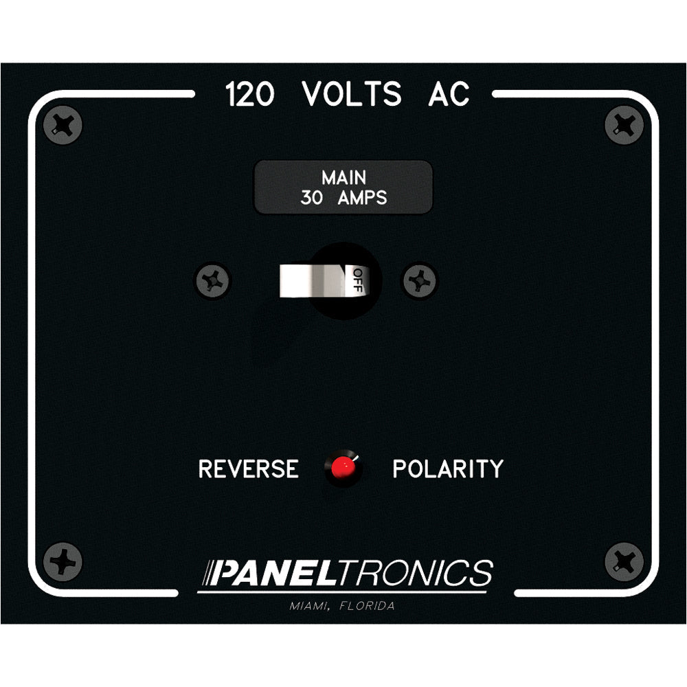 Paneltronics Standard Panel AC Main Double Pole w/30Amp CB & Reverse Polarity Indicator OutdoorUp