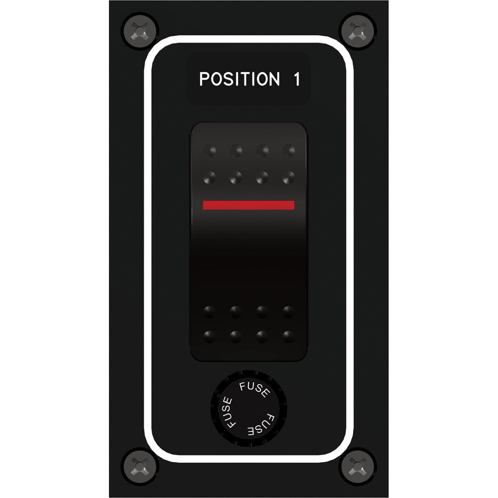 Paneltronics Waterproof Panel - DC 1-Position Illuminated Rocker Switch & Fuse OutdoorUp