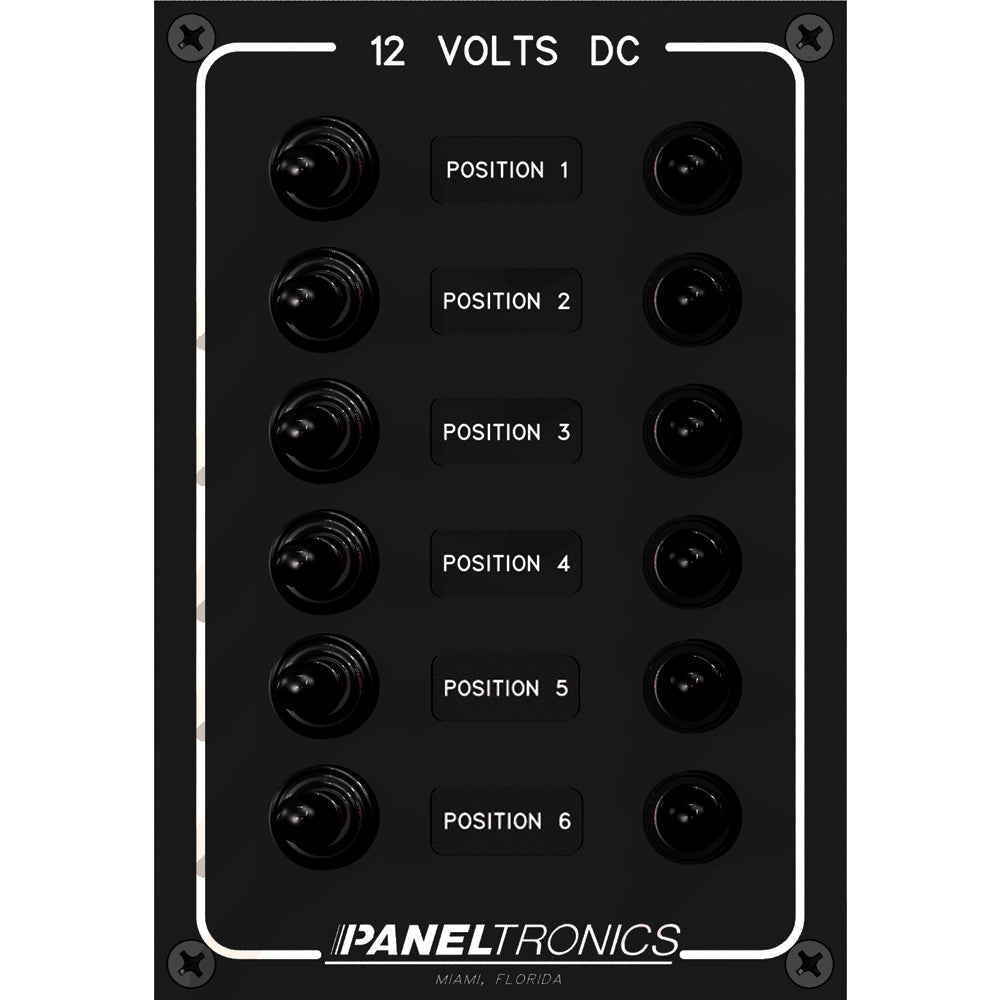 Paneltronics Waterproof Panel - DC 6-Position Toggle Switch & Circuit Breaker OutdoorUp
