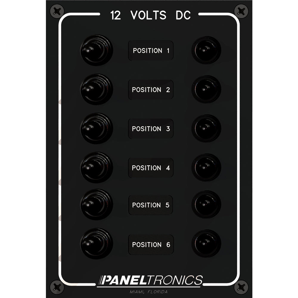 Paneltronics Waterproof Panel - DC 6-Position Toggle Switch & Circuit Breaker OutdoorUp