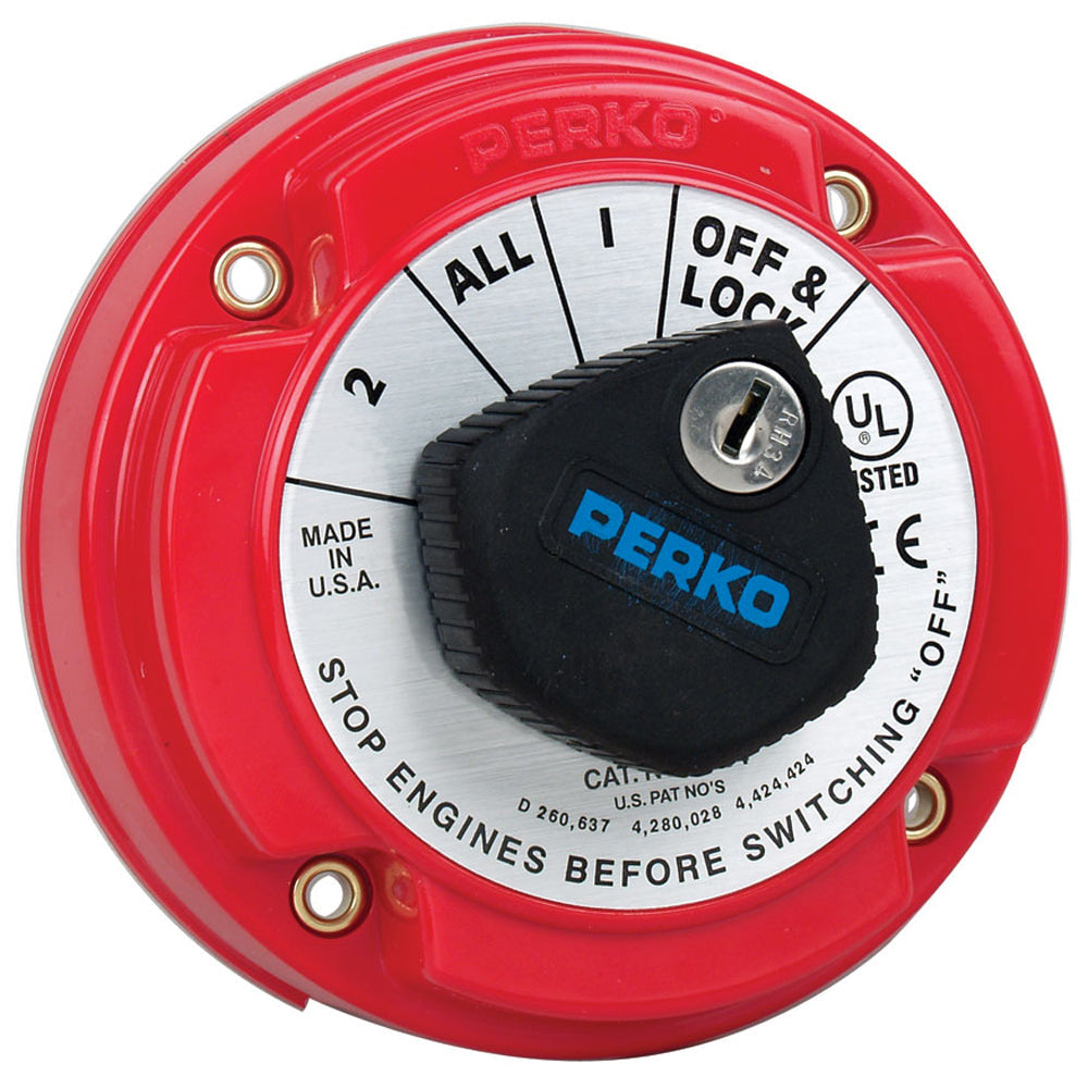 Perko 8504DP Medium Duty Battery Selector Switch w/Alternator Field Disconnect & Key Lock OutdoorUp