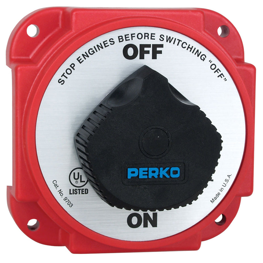 Perko 9703DP Heavy Duty Battery Disconnect Switch w/ Alternator Field Disconnect OutdoorUp