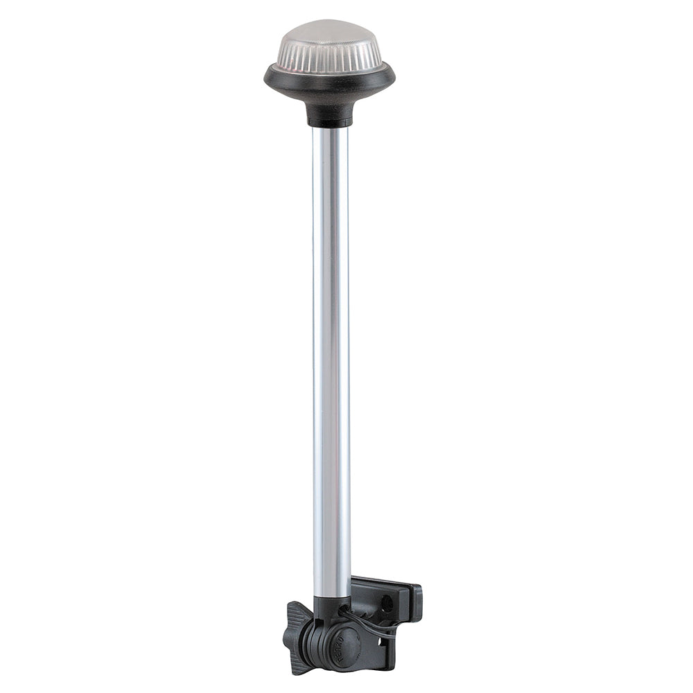 Perko Fold Down All-Round Frosted Globe Pole Light - Horizontal Mount - White OutdoorUp