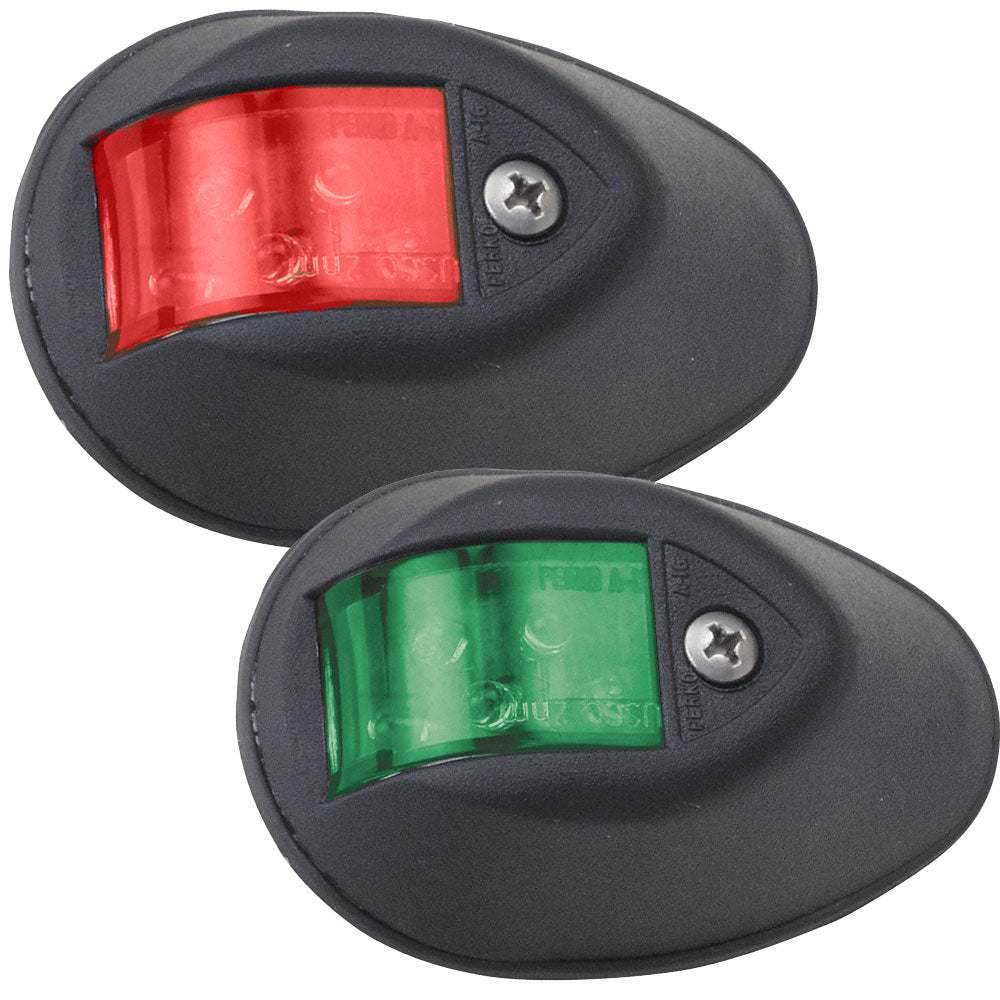 Perko LED Sidelights - Red/Green - 12V - Black Housing OutdoorUp