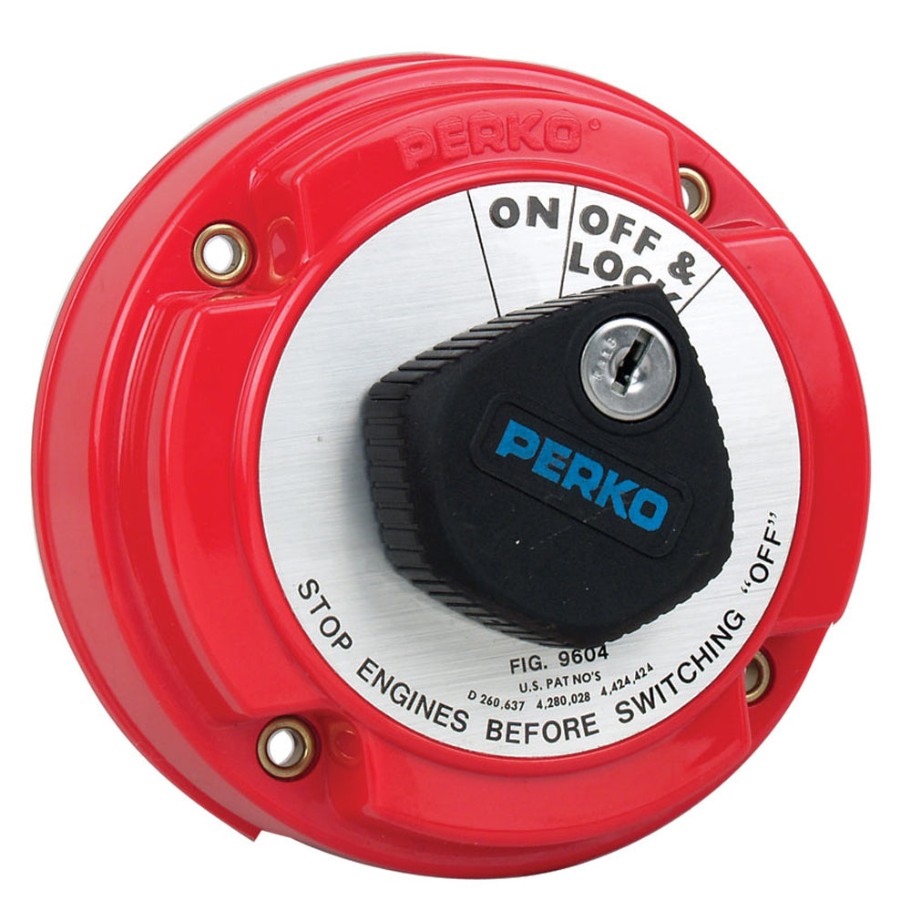 Perko Medium Duty Main Battery Disconnect Switch w/Alternator Field Disconnect & Key Lock OutdoorUp