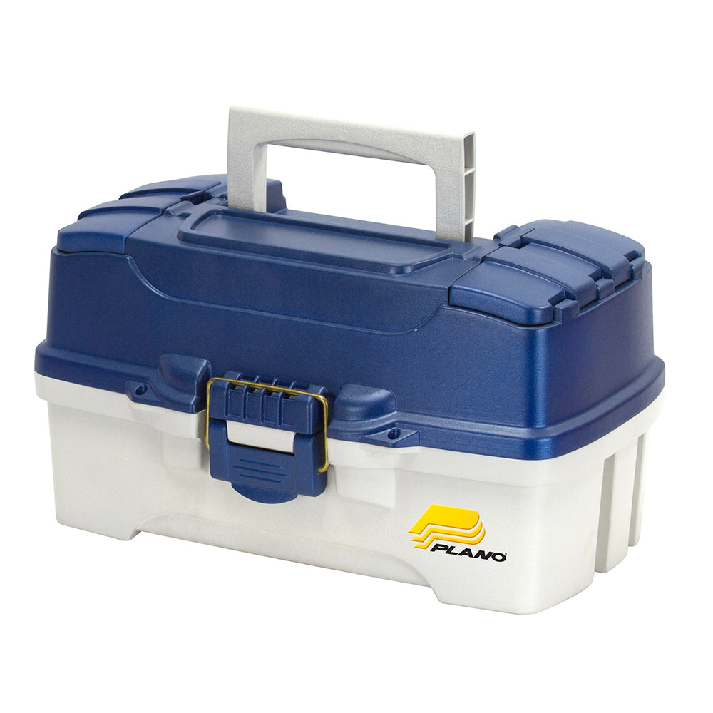 Plano 2-Tray Tackle Box w/Duel Top Access - Blue Metallic/Off White OutdoorUp