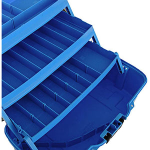 Plano 3-Tray Tackle Box w/Dual Top Access - Smoke  Bright Blue OutdoorUp