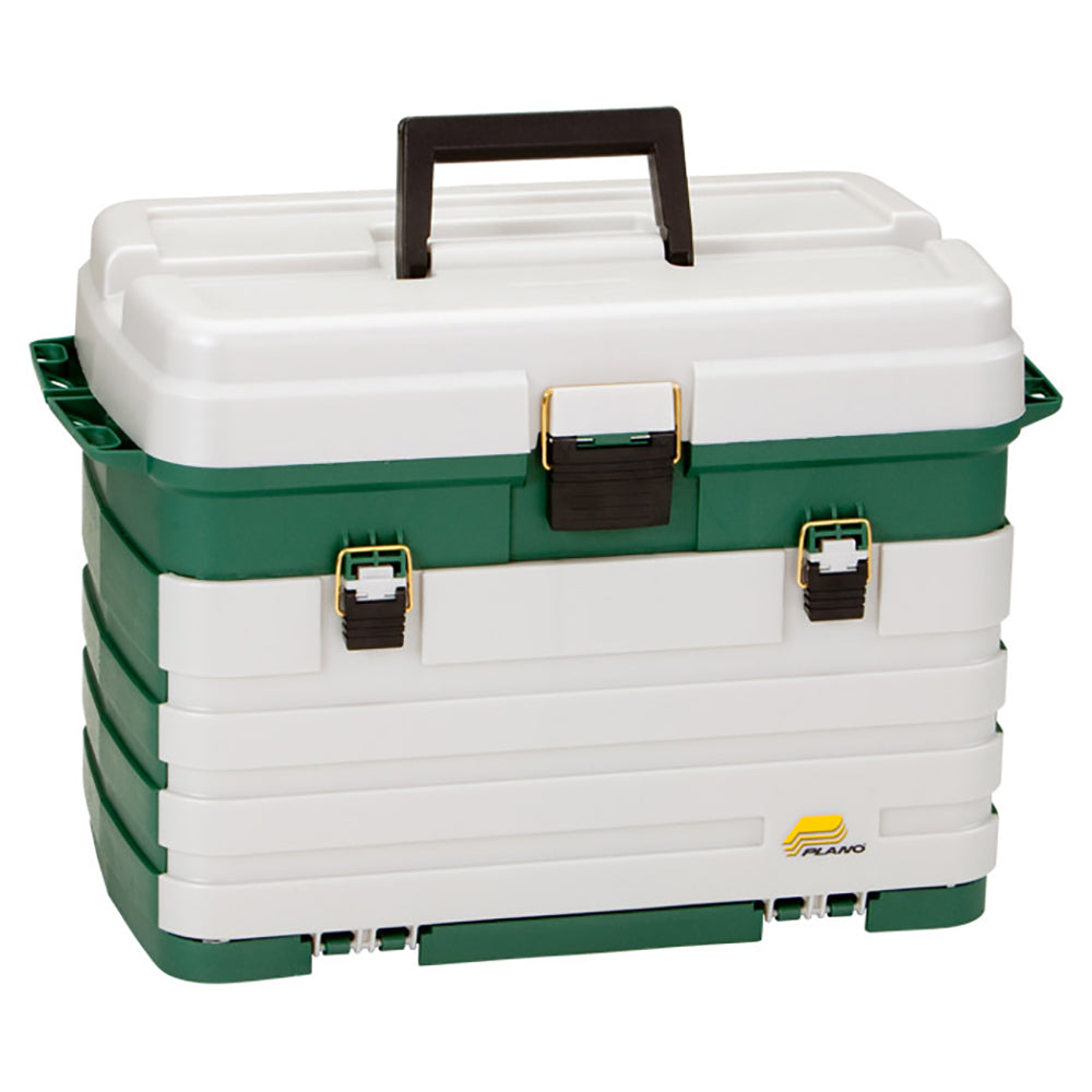 Plano 4-Drawer Tackle Box - Green Metallic/Silver OutdoorUp