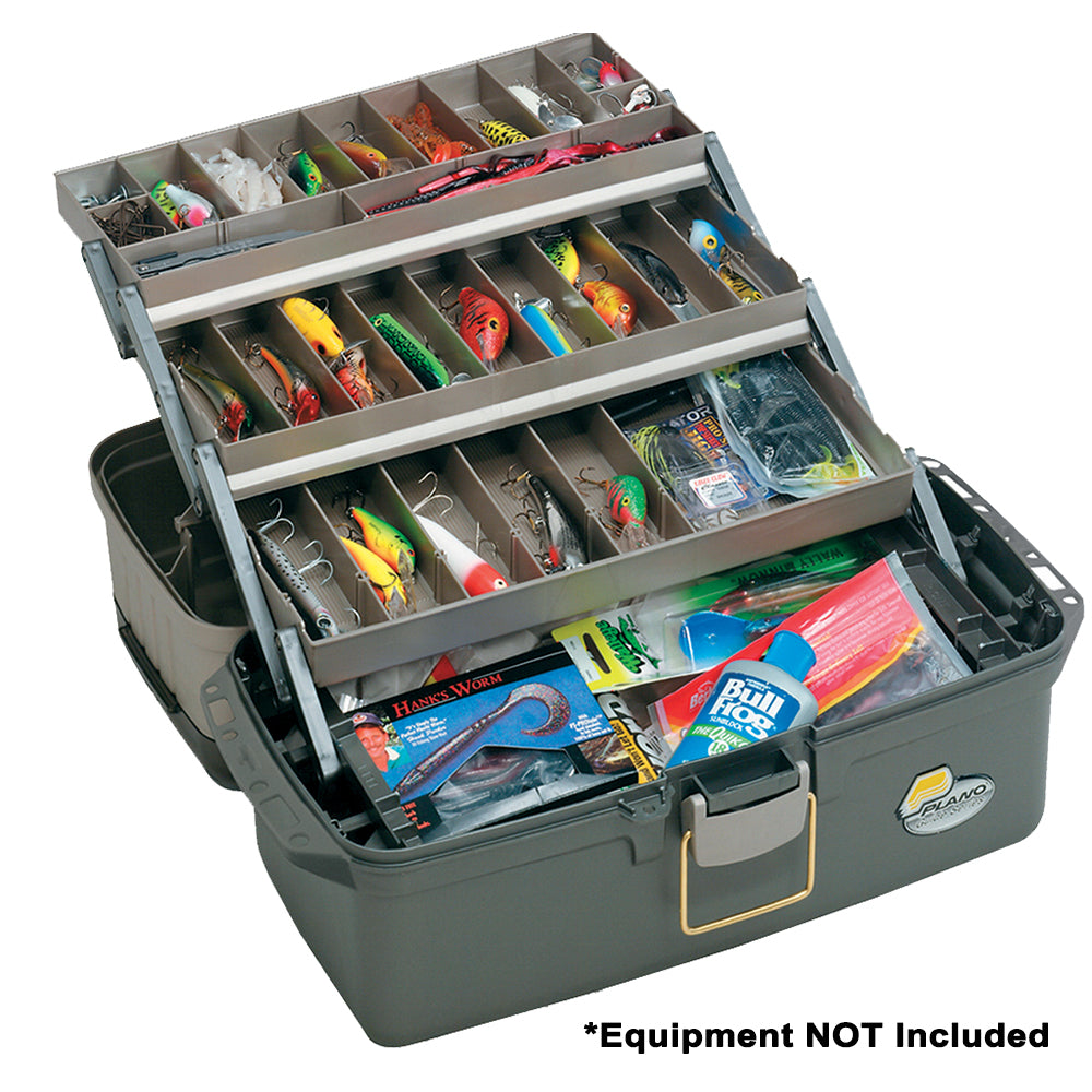 Plano Guide Series Tray Tackle Box - Graphite/Sandstone OutdoorUp