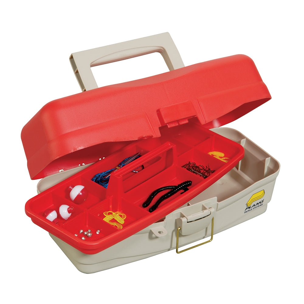 Plano Take Me Fishing Tackle Kit Box - Red/Beige OutdoorUp