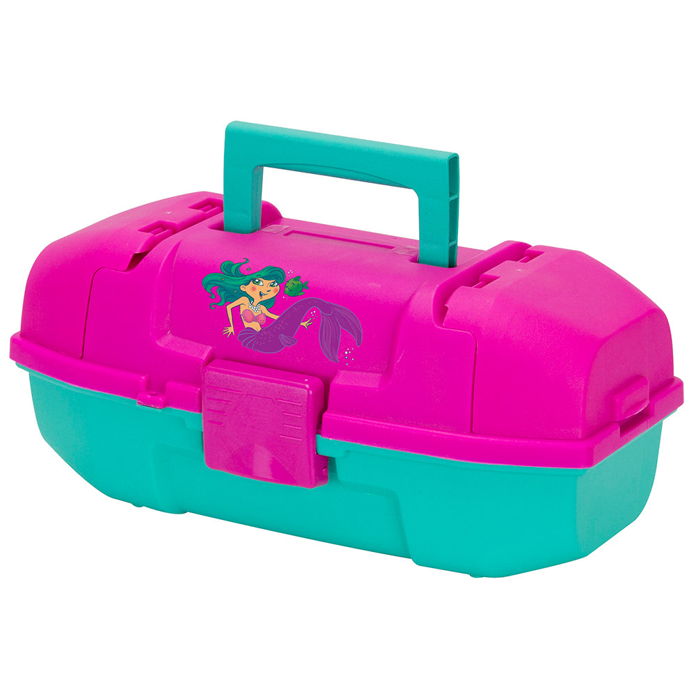 Plano Youth Mermaid Tackle Box - Pink/Turquoise OutdoorUp